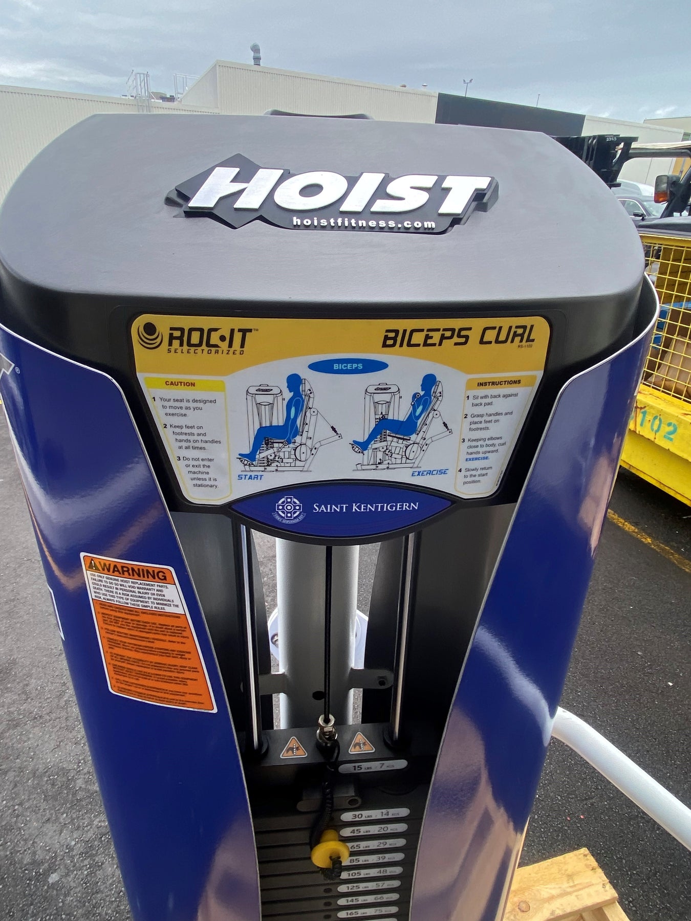 Hoist RS1102 Biceps Curl Blue Fitness Ltd