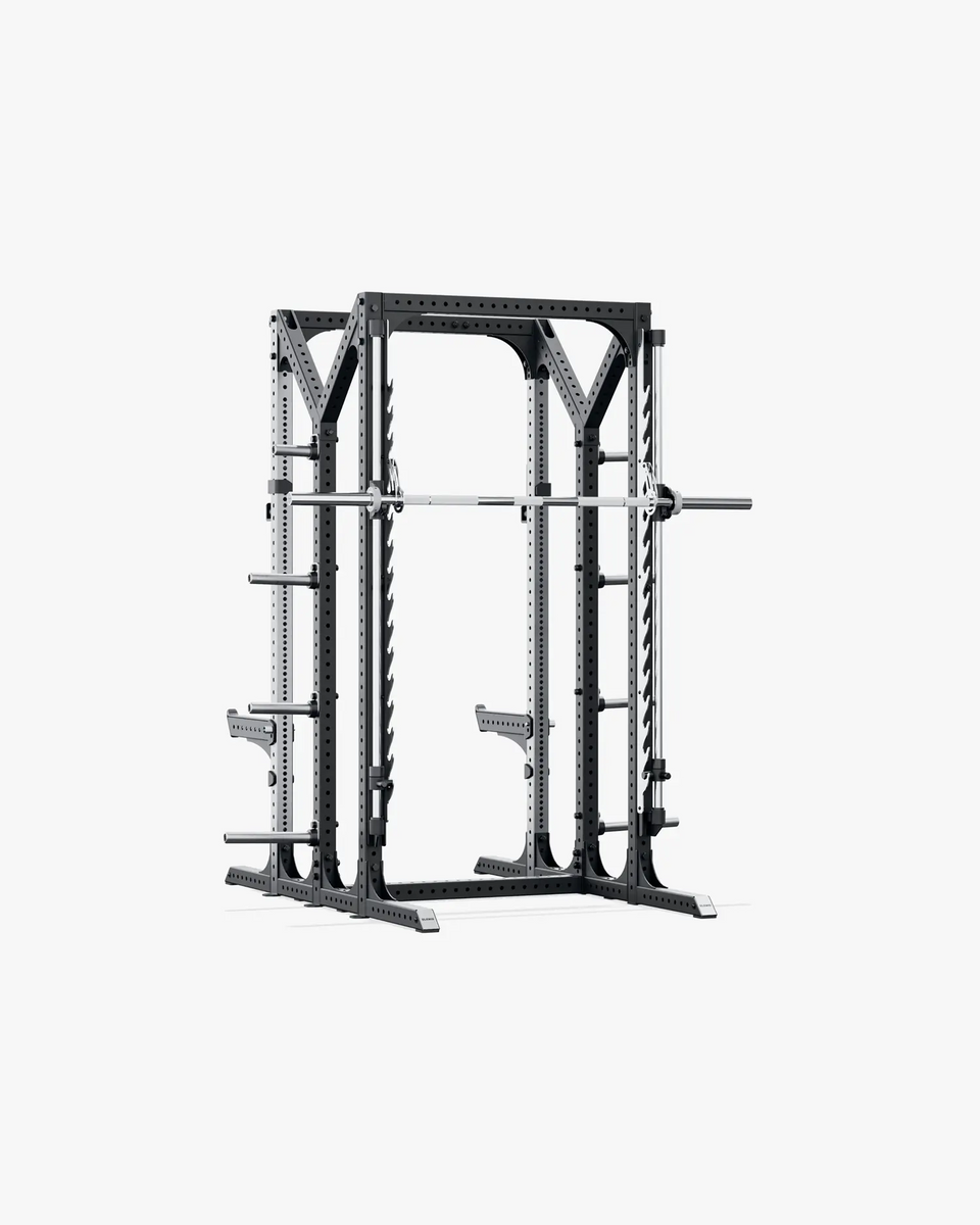 Smith Rack Attachment Prestera Double Half Rack W Smith Attachment Stainless/Black – Blue ...