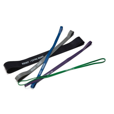 ROCKIT exercise resistance bands in a variety of colours